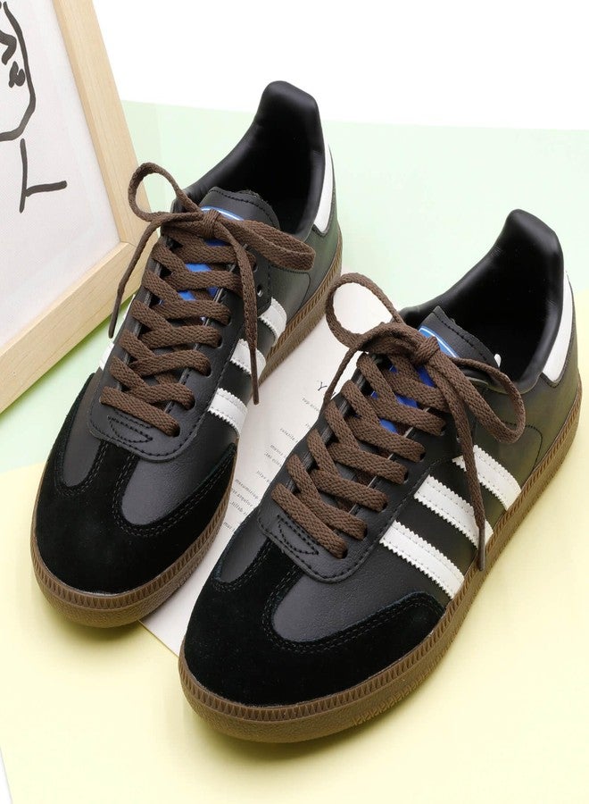 DELELE Flat Shoe Laces for Sneakers: 63 inch Brown 6/25 inch Narrow Athletic Shoelaces 2 Pair - Image 4